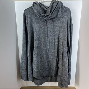 Balance Collection Women's 3X Pullover w/ Pocket-Front Drawstring on Turtleneck